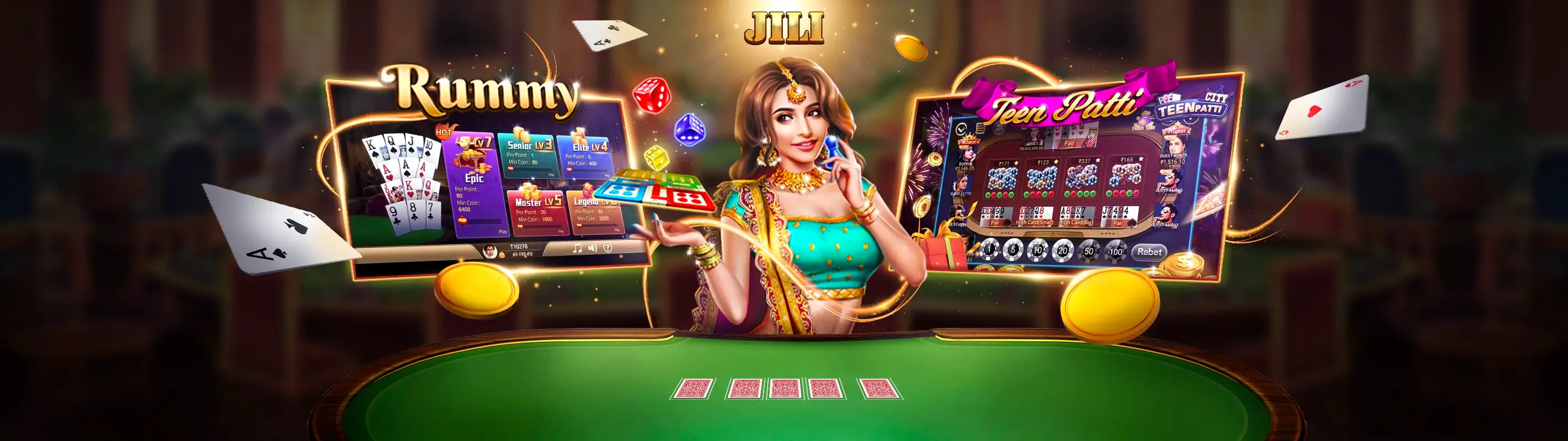 Hình ảnh nền sòng bạc sang trọng của ku kubet 711